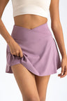 High Waist Active Skirt with Pockets