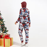 Women Printed Hooded Jumpsuit