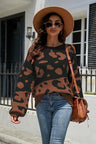 Leopard Drop Shoulder Sweater