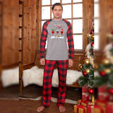 CHRISTMAS SPIRITS Graphic Top and Plaid Pants Set