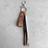 Genuine Leather Tassel Keychain