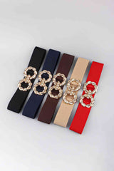 Zinc Alloy Buckle Elastic Belt