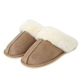 Faux Suede Center Seam Slippers