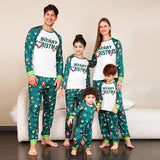 MERRY CHRISTMAS Graphic Top and Printed Pants Set